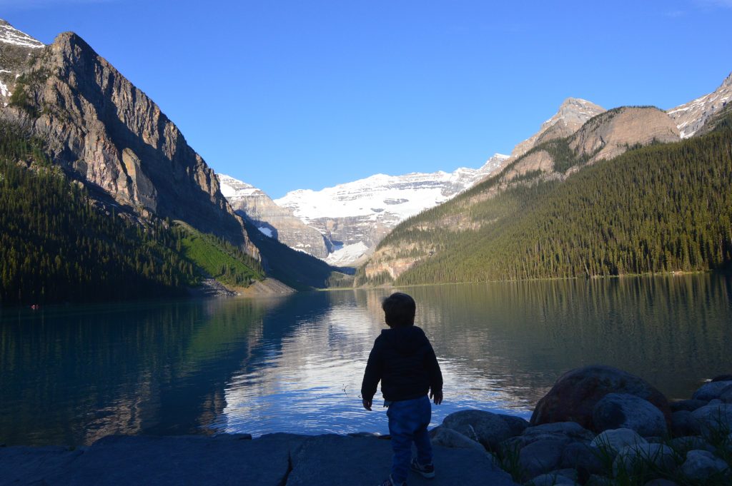 Hiking Lake Louise with a Toddler