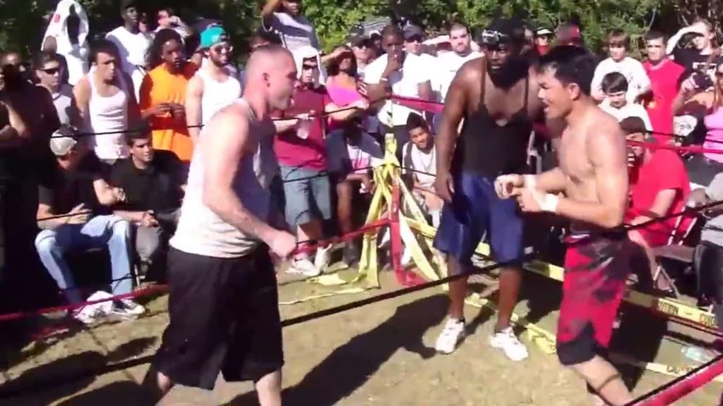 muay thai backyard fight